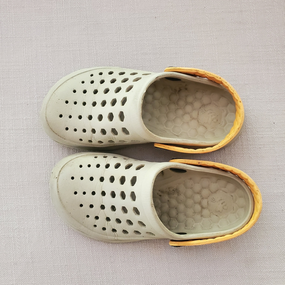 *(3 for $10.00)* Kids Water Shoes - Gray and Yellow